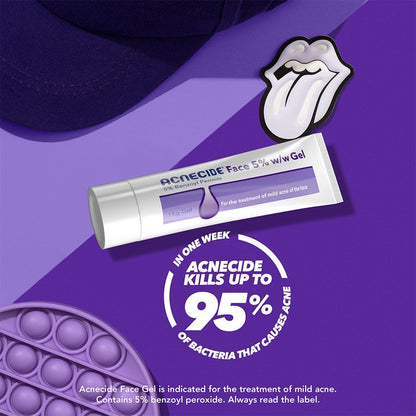 Acnecide + Purifide Leave On Spot Treatment with 5% Benzoyl Peroxide 15g