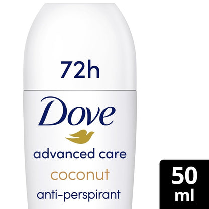 Dove Advanced Care 72h Coconut Anti-Perspirant Deodorant Roll-On 50ml
