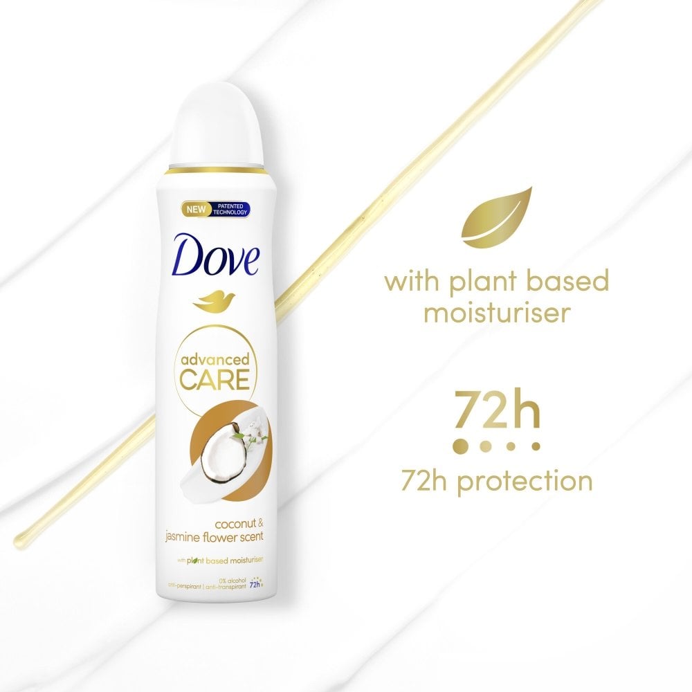 Dove Advanced Care 72h Coconut & Jasmine Flower Anti-Perspirant Deodorant Spray 200ml