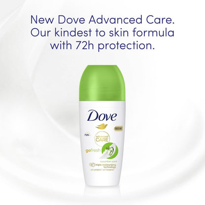 Dove Advanced Care 72h Go Fresh Cucumber Anti-Perspirant Deodorant Roll-On 50ml