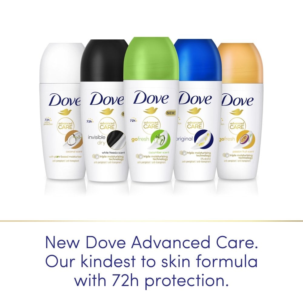 Dove Advanced Care 72h Go Fresh Cucumber Anti-Perspirant Deodorant Roll-On 50ml