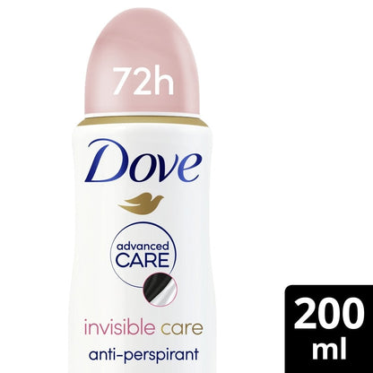Dove Advanced Care 72h Invisible Care Water Lily & Rose Anti-Perspirant Deodorant Spray 200ml