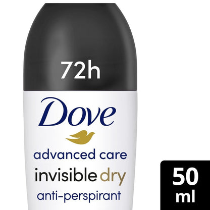 Dove Advanced Care 72h Invisible Dry White Freesia Anti-Perspirant Deodorant Roll-On 50ml
