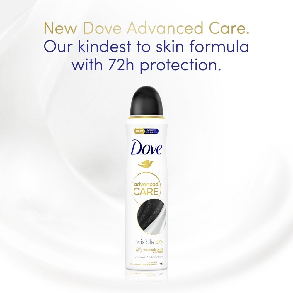 Dove Advanced Care 72h Invisible Dry White Freesia & Violet Flower Anti-Perspirant Deodorant Spray 200ml