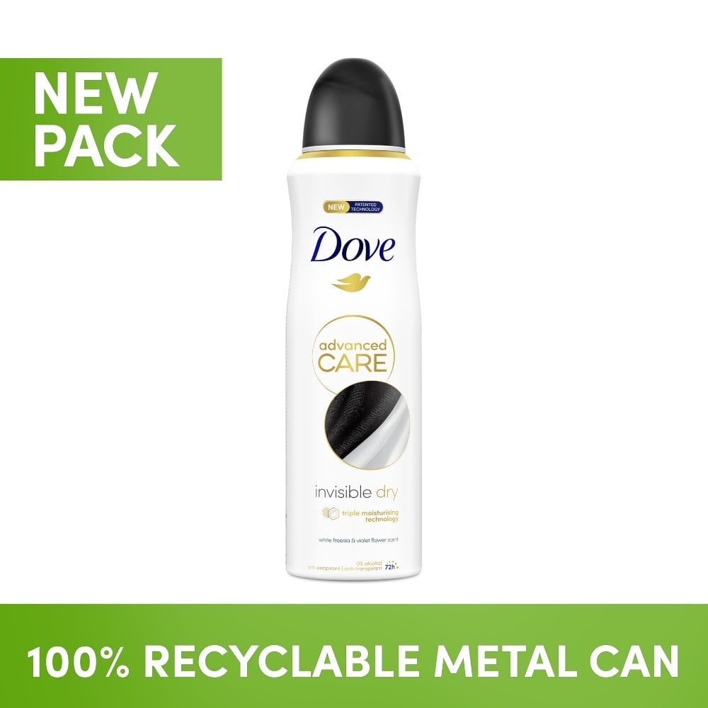Dove Advanced Care 72h Invisible Dry White Freesia & Violet Flower Anti-Perspirant Deodorant Spray 200ml