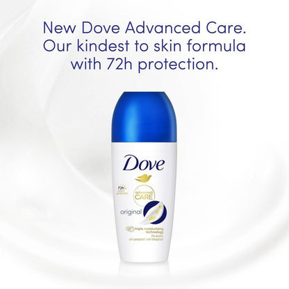 Dove Advanced Care 72h Original Anti-Perspirant Deodorant Roll-On 50ml