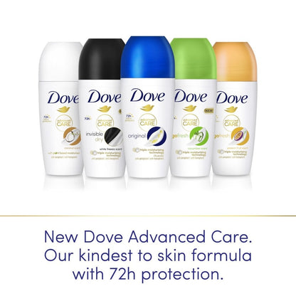 Dove Advanced Care 72h Original Anti-Perspirant Deodorant Roll-On 50ml