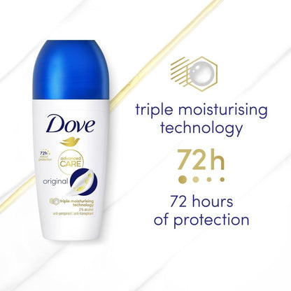 Dove Advanced Care 72h Original Anti-Perspirant Deodorant Roll-On 50ml