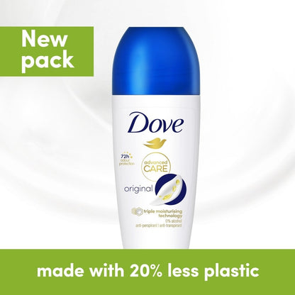 Dove Advanced Care 72h Original Anti-Perspirant Deodorant Roll-On 50ml