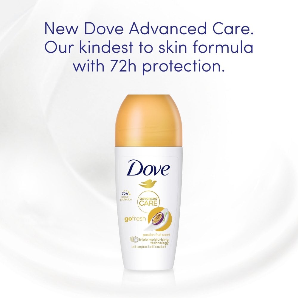 Dove Advanced Care 72h Go Fresh Passionfruit Anti-Perspirant Deodorant Roll-On 50ml