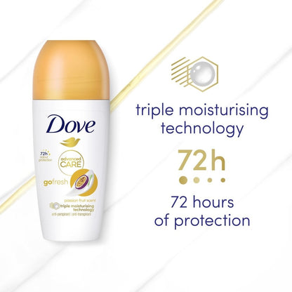 Dove Advanced Care 72h Go Fresh Passionfruit Anti-Perspirant Deodorant Roll-On 50ml