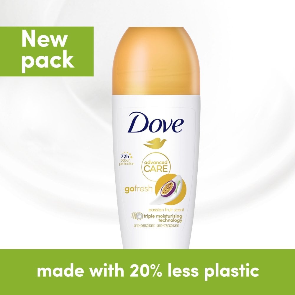 Dove Advanced Care 72h Go Fresh Passionfruit Anti-Perspirant Deodorant Roll-On 50ml