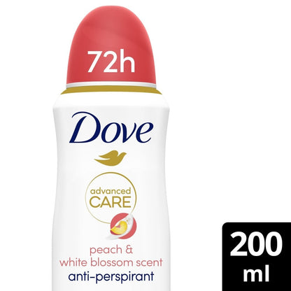 Dove Advanced Care 72h Go Fresh Peach & White Blossom Anti-Perspirant Deodorant Spray 200ml