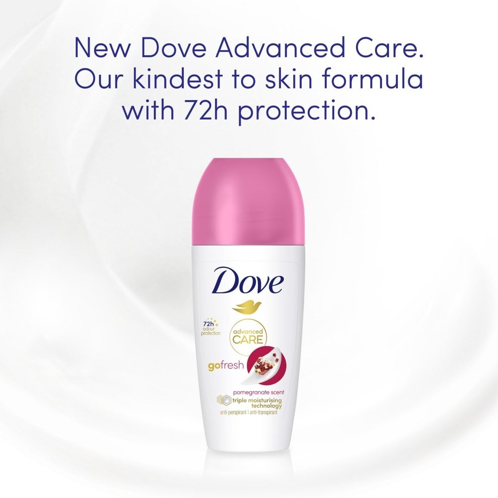 Dove Advanced Care 72h Go Fresh Pomegranate Anti-Perspirant Deodorant Roll-On 50ml