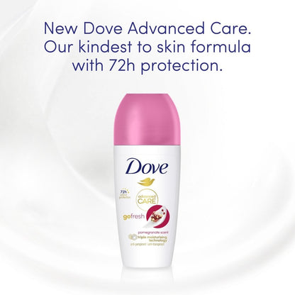 Dove Advanced Care 72h Go Fresh Pomegranate Anti-Perspirant Deodorant Roll-On 50ml