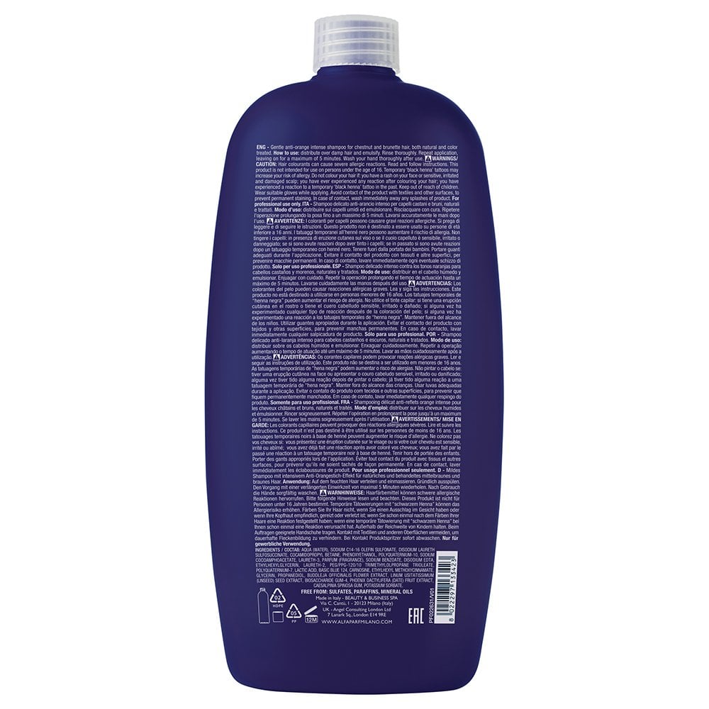 Alfaparf Milano Semi Di Lino Brunette Anti-Orange Low Shampoo 1000ml