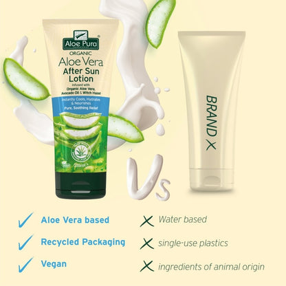 Aloe Pura Organic Aloe Vera After Sun Lotion 200ml