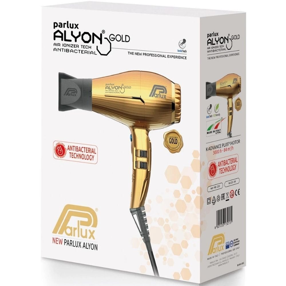 Parlux Alyon Air Ionizer Hair Dryer Gold
