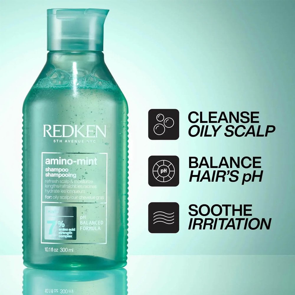 Redken Amino-Mint Scalp Refresh Shampoo for Oily Scalps 300ml