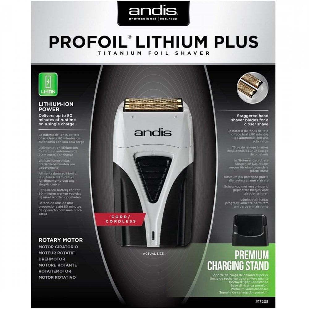 Andis TS-2 ProFoil Lithium Plus Titanium Foil Shaver