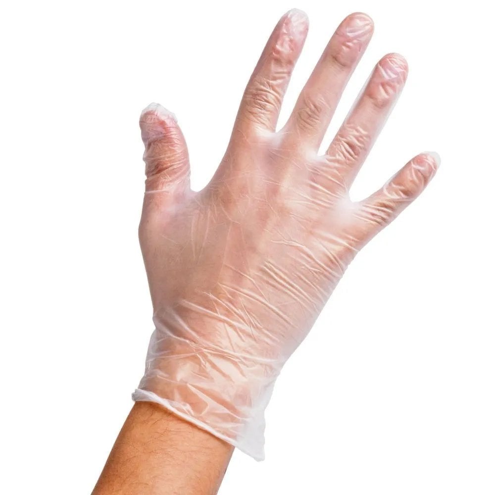 Aurelia Delight Lite PF Clear Powder Free Vinyl Examination Gloves Small 100x