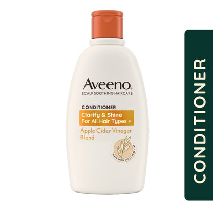 Aveeno Clarify and Shine+ Apple Cider Vinegar Conditioner 300ml