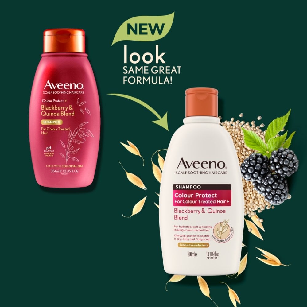 Aveeno Colour Protect+ Blackberry & Quinoa Blend Shampoo 300ml