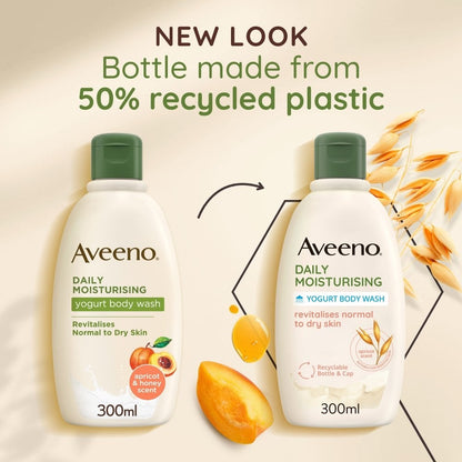 Aveeno Daily Moisturising Yogurt Body Wash Apricot & Honey 300ml