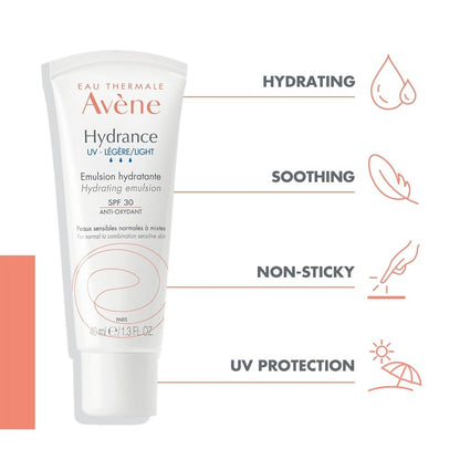 Avene Hydrance Light-UV Hydrating Emulsion Moisturiser SPF30 40ml