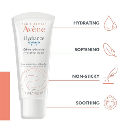 Avene Hydrance Rich Hydrating Cream Moisturiser 40ml