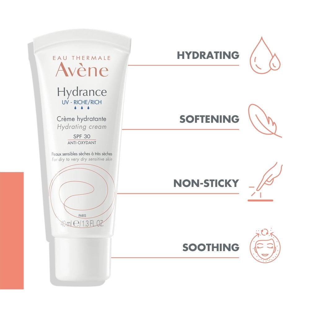 Avene Hydrance Rich-UV Hydrating Cream Moisturiser SPF30 40ml