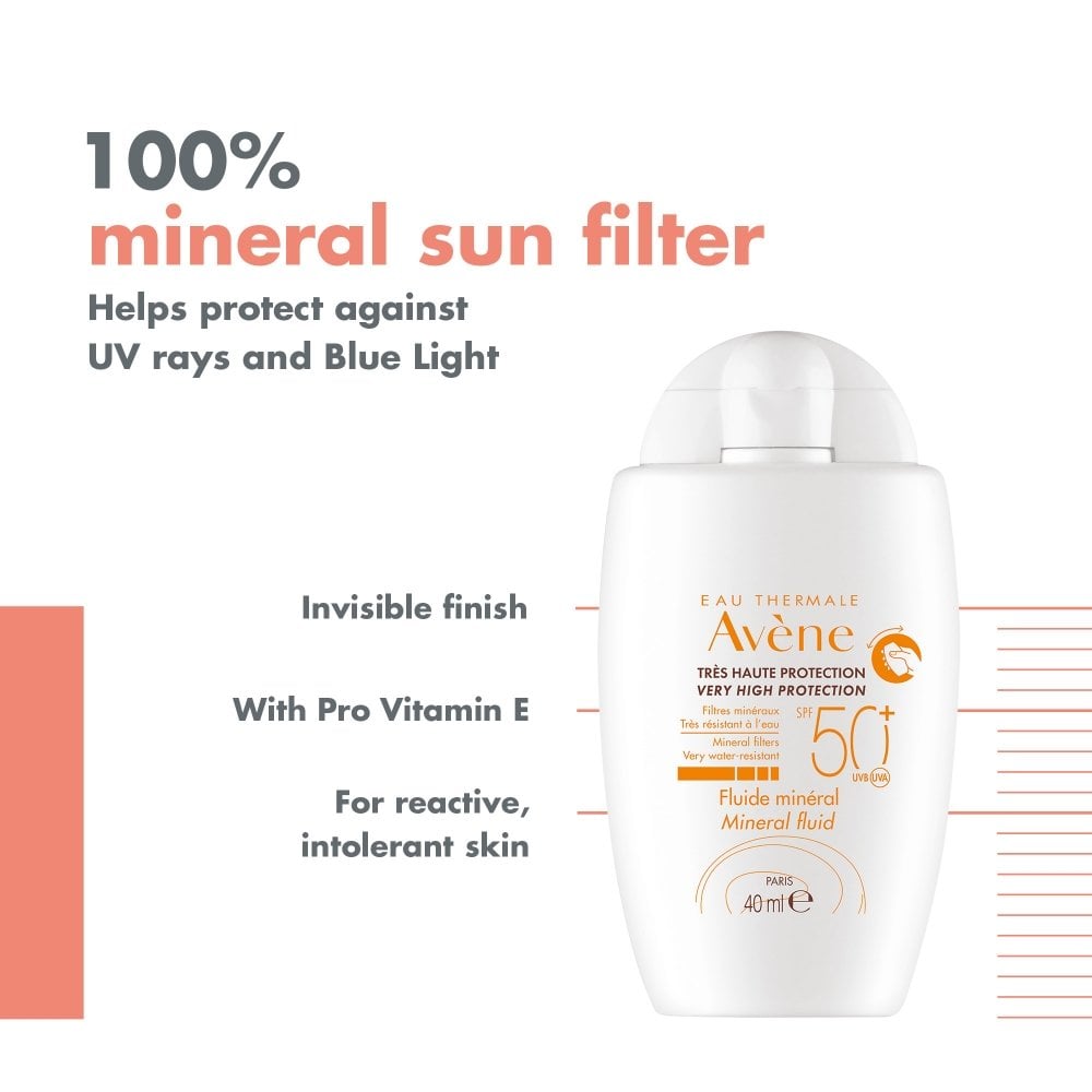 Avene Very High Protection Mineral Fluid Sun Cream SPF50+ 40ml