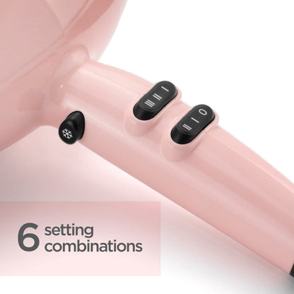 BaByliss 2200 Hair Dryer Rose Blush 5337U