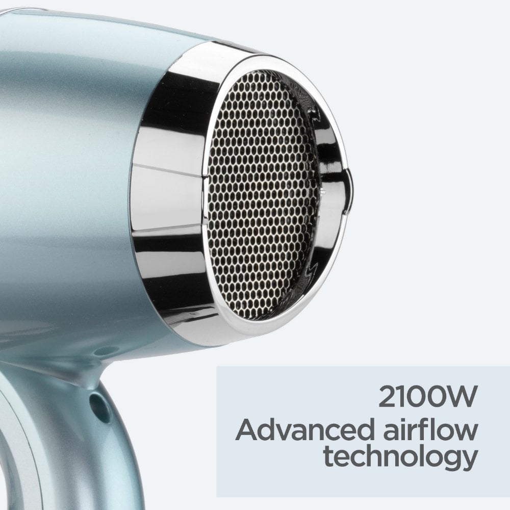 BaByliss Hydro Fusion Anti-Frizz 2100 Hair Dryer Ice 5573U
