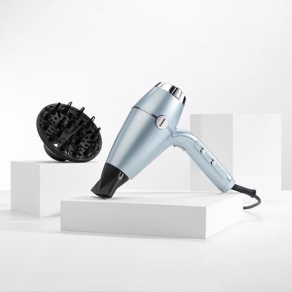 BaByliss Hydro Fusion Anti-Frizz 2100 Hair Dryer Ice 5573U