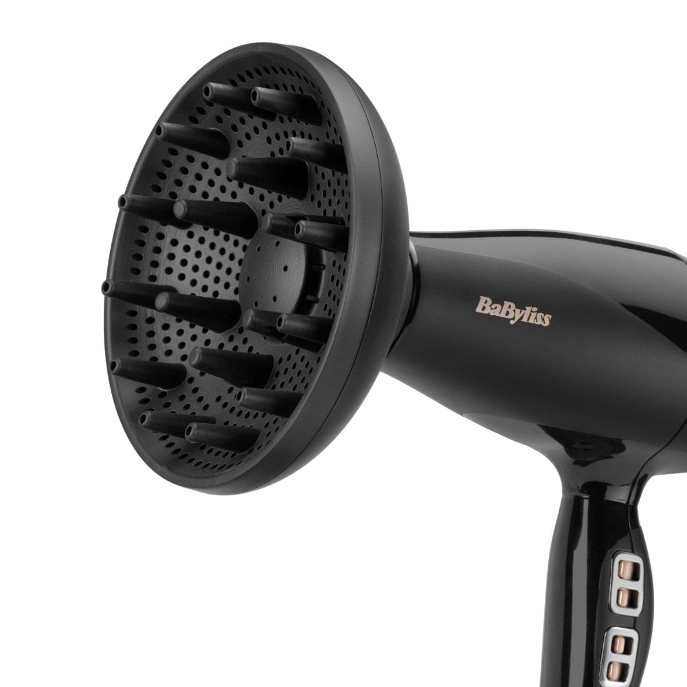 BaByliss Italian 2300 Hair Dryer with Diffuser Black 6716DU