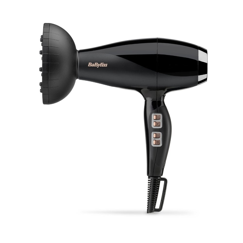 BaByliss Italian 2300 Hair Dryer with Diffuser Black 6716DU