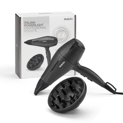 BaByliss Power Dry Light 2000 Hair Dryer Black 5910U