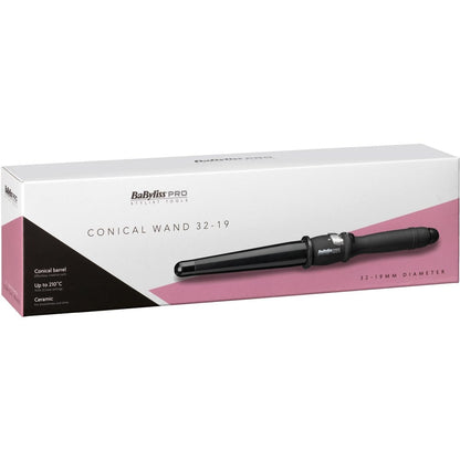 Babyliss Pro Ceramic Dial A Heat Conical Wand 32-19mm Black