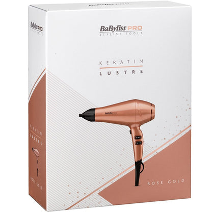 Babyliss Pro Keratin Lustre Hair Dryer Rose Gold