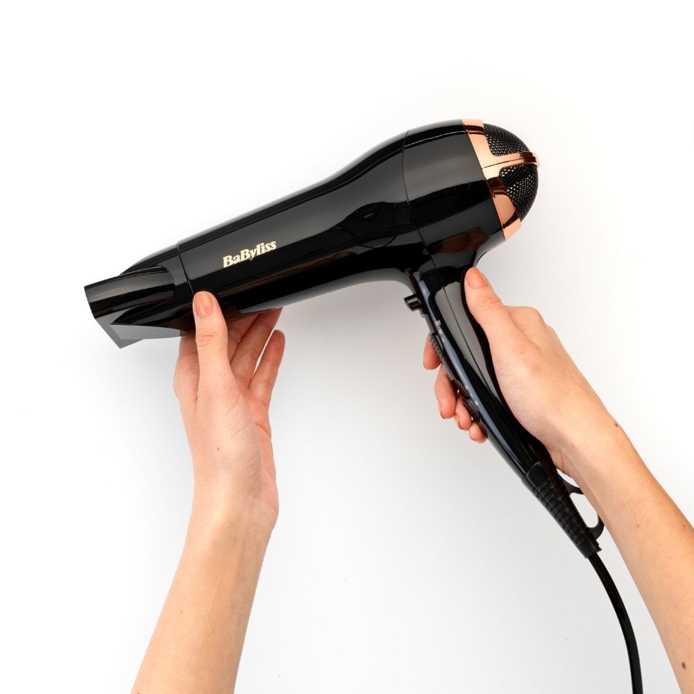 BaByliss Rose Lustre 2400 Hair Dryer Black 5736DU