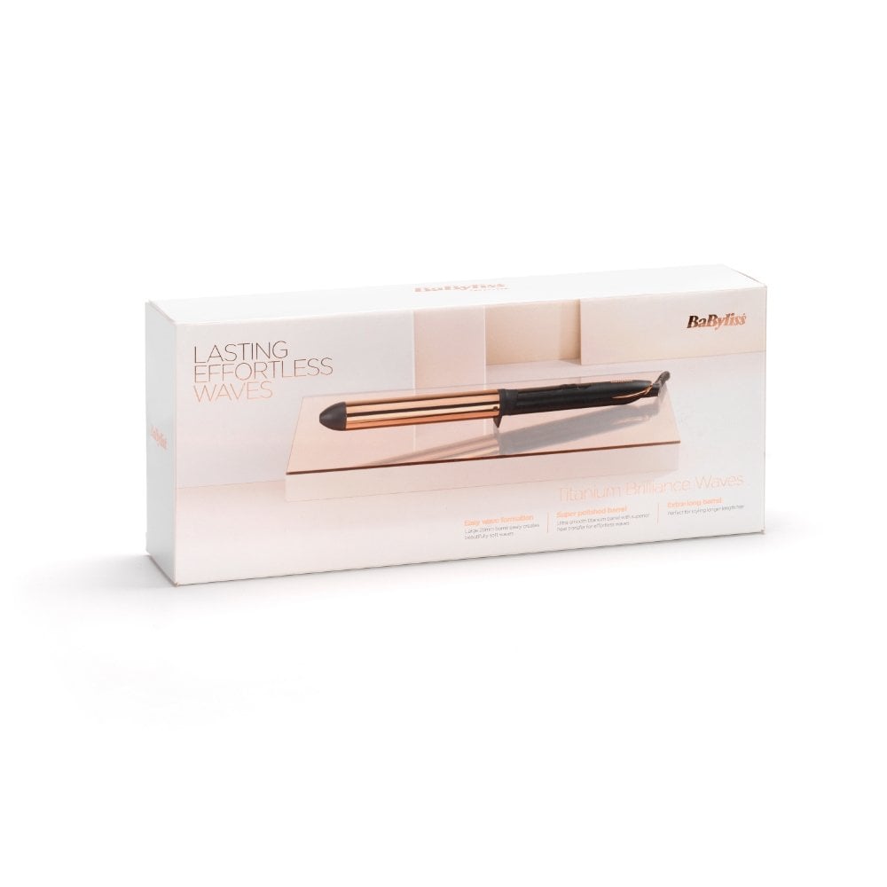 BaByliss Titanium Brilliance Waves Wand 28mm Rose Gold 2356U