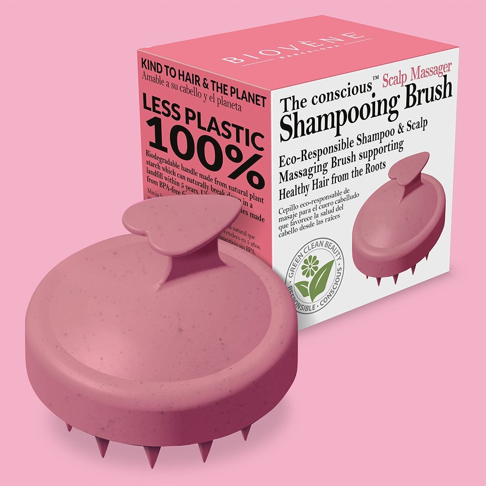 Biovene Essential Scalp Shampoo Brush Pink