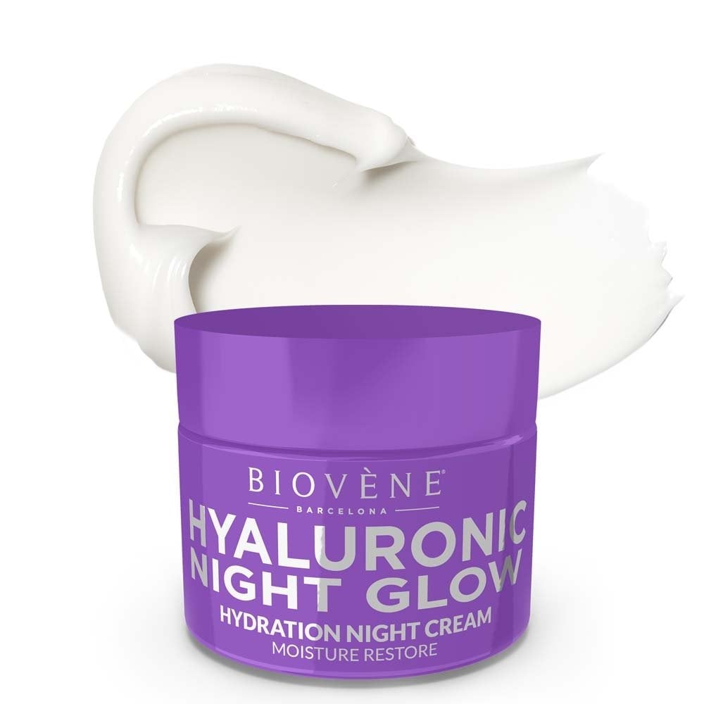 Biovene Hyaluronic Night Glow Moisture Restore Hydration Night Cream 50ml