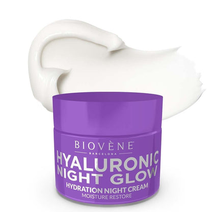 Biovene Hyaluronic Night Glow Moisture Restore Hydration Night Cream 50ml
