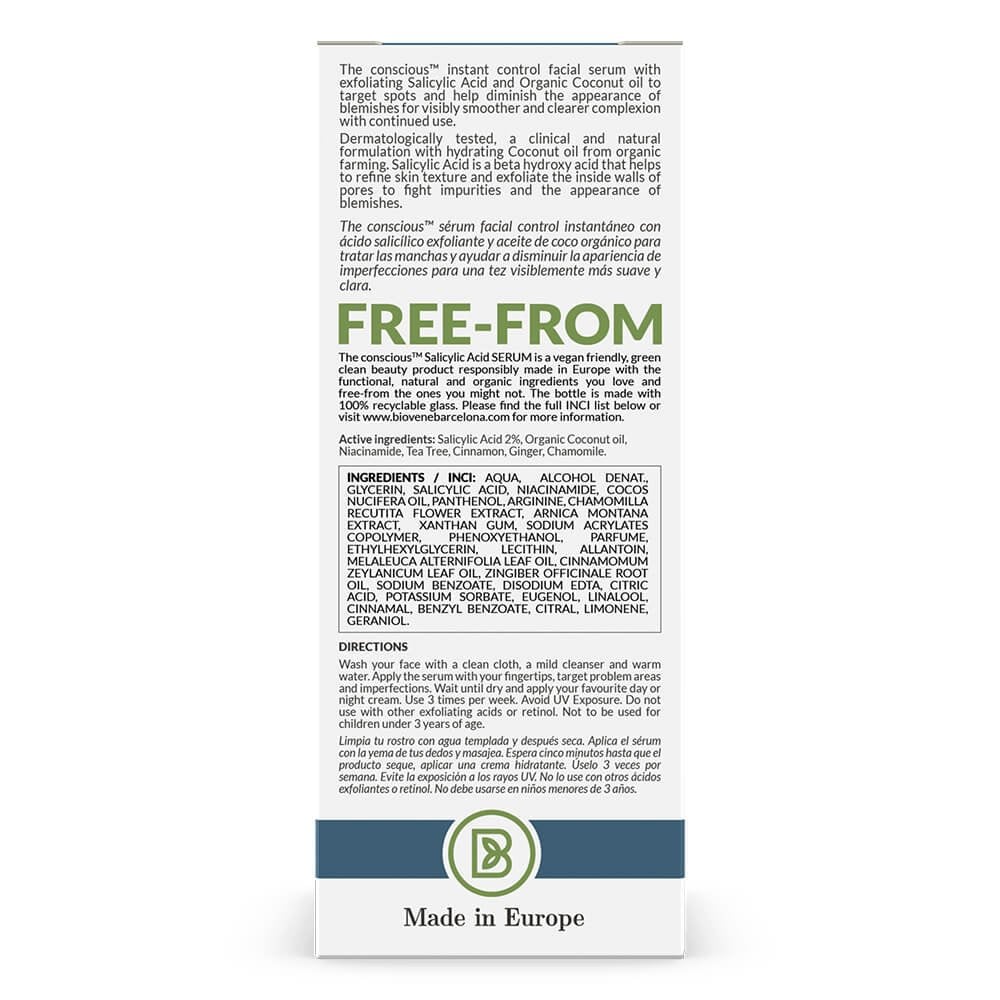 Biovene The Conscious No. 5 Salicylic Acid Breakout-Fighting Instant Control Spot Seum 30ml