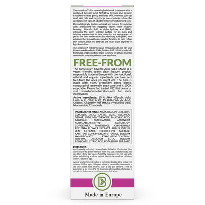 Biovene The Conscious No. 9 Glycolic Acid Smooth Babyface Exfoliating Face Mask 50ml
