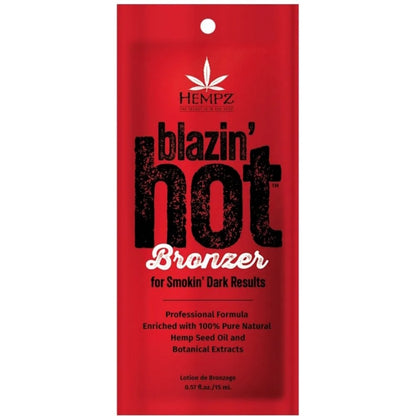 Hempz Tanning Blazin Hot Tingle Bronzer Tanning Accelerator Lotion Sachet 15ml