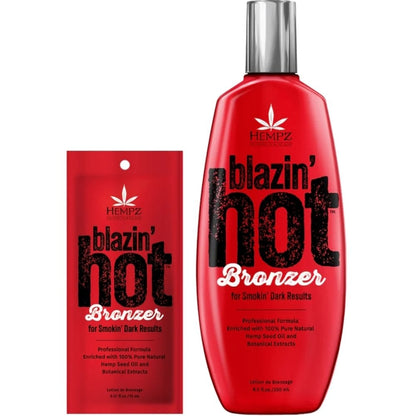 Hempz Tanning Blazin Hot Tingle Bronzer Tanning Accelerator Lotion Sachet 15ml