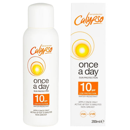Calypso Once A Day Sun Protection Cream SPF10 200ml